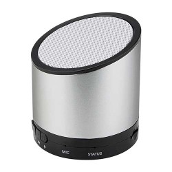 Bocina MUZIEK Bluetooth recargable con acabado inclinado y controles