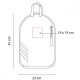 Mochila con correa ajustable con broche de plástico y jareta Trogir