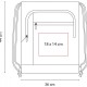 Bolsa con compartimiento interno plastificado Izela