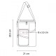 Hielera con interior plastificado impermeable y correa ajustable Orgoro