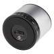 Bocina MUZIEK Bluetooth recargable con acabado inclinado y controles