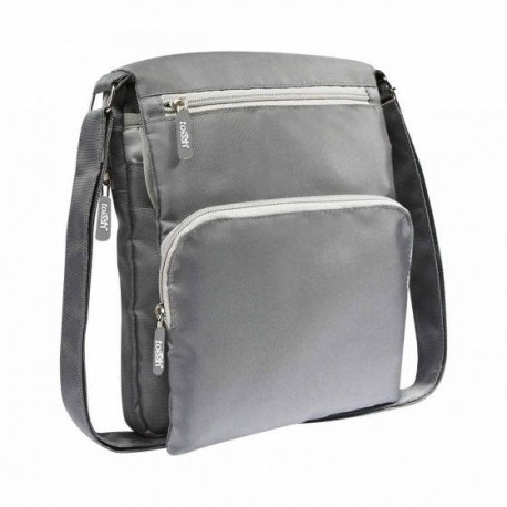 Porta tablet color gris con aditamento para audífonos Asier