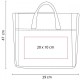 Bolsa supermercado con fuelle y dos bolsas laterales Sariwon