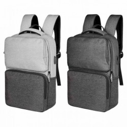 Mochila con salida USB dos bolsas frontales Cartaya