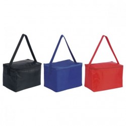Lonchera rectangular de poliéster con interior metalizado Active