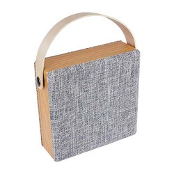 Bocina SPEKE bluetooth recargable tipo morral de tela rectangular
