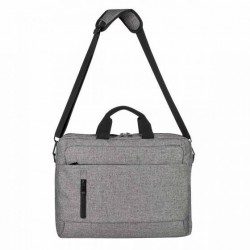 Portafolio color gris con correa ajustable Azat