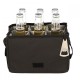 Lonchera porta botellas con interior plastificado color negro Surprise