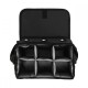 Lonchera porta botellas con interior plastificado color negro Surprise