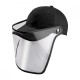Gorra con careta desmontable con brocha de velcro Anshan