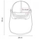 Gorra con careta desmontable con brocha de velcro Anshan