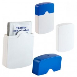 Estuche de plastio con toallas de alcohol