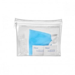 Set antibacterial con cubrebocas lavable Corcega