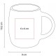 Taza de cerámica varios colores Rimo