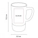 Taza de cerámica con base de silicón varios colore Gillen