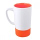 Taza de cerámica con base de silicón varios colore Gillen