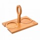 Set de tazas con porta taza de bambú Iwao