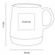 Taza de cerámica con base de bambú Fiorland