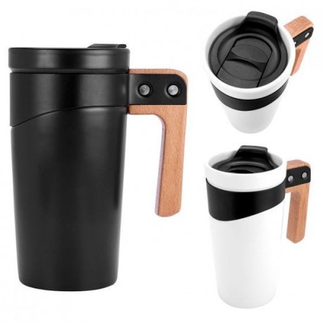 Taza de cerámica y acero inoxidable 16 Oz Mariella