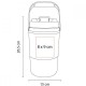 Termo 1900 ml doble pared de plástico Nuur