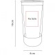 Termo de acero inoxidable y plástico 450 ml Bowie