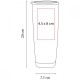 Termo cerrado al vacío de acero inoxidable 550 ml Carte
