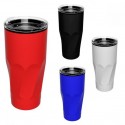 Termo doble pared de plástico colores metálicos 525 ml Baez