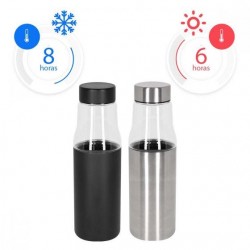 Termo de vidrio con base de acero inoxidable desprendible Kaap