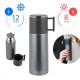 Termo de acero inoxidable con doble pared 325 ml con taza Madison