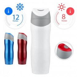 Termo de acero inoxidable y plástico con doble pared  450 ml Lipovei