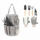 Set de herramientas de jardín con bolsa de poliéster de 15 x 25 cm