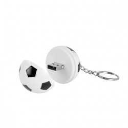 USB con forma de balón blanco de 8 GB Soccer