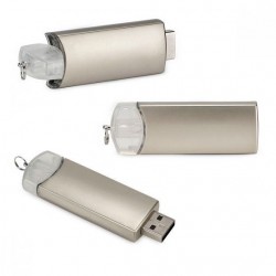 USB de 16 GB de plástico y metal con caja individual Montbui