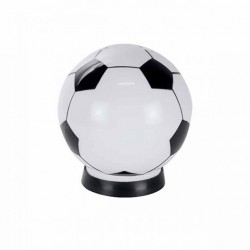Alcancía de plástico con forma de balón