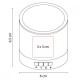 Bocina de bluetooth con batería recargable de aluminio y plástico Muziek