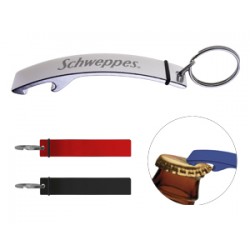 Llavero metálico con destapador varios colores Rod