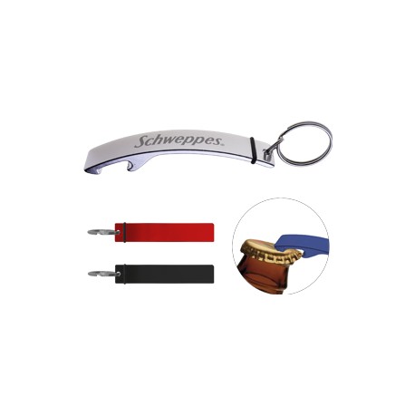 Llavero metálico con destapador varios colores Rod