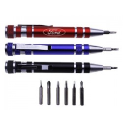 Desarmador tipo pluma con 8 puntas diferentes Barrel