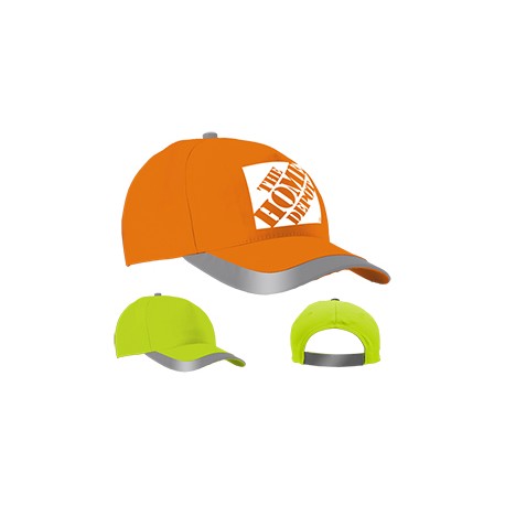 Gorra con banda de ajuste son reflejantes colores fosforescente Venture