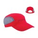 Gorra de microfibra y malla color rojo Runny