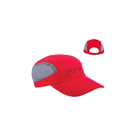 Gorra de microfibra y malla color rojo Runny