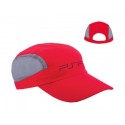 Gorra de microfibra y malla color rojo Runny