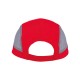 Gorra de microfibra y malla color rojo Runny