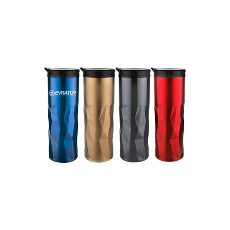 Termo metálico con interior plástico 470 ml varios colores Ishtar