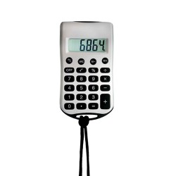 Calculadora de bolsillo con cordón Texas