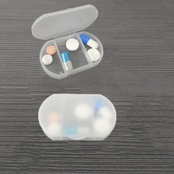 Pastillero de plástico con 3 compartimentos