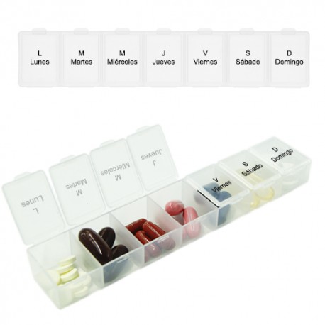 Pastillero semanar BLOCH con 7 compartimentos