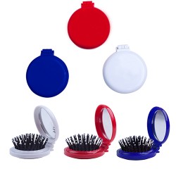 Estuche plegable con cepillo y espejo Bella