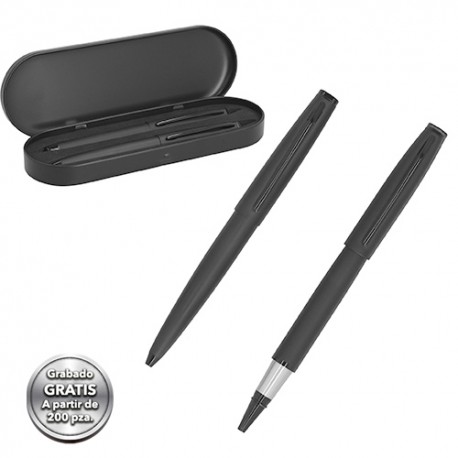 Set de bolígrafos metálico MATIZ Mate