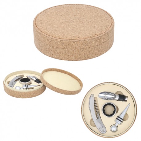 Set o estuche de vino SYRAH de 4 piezas